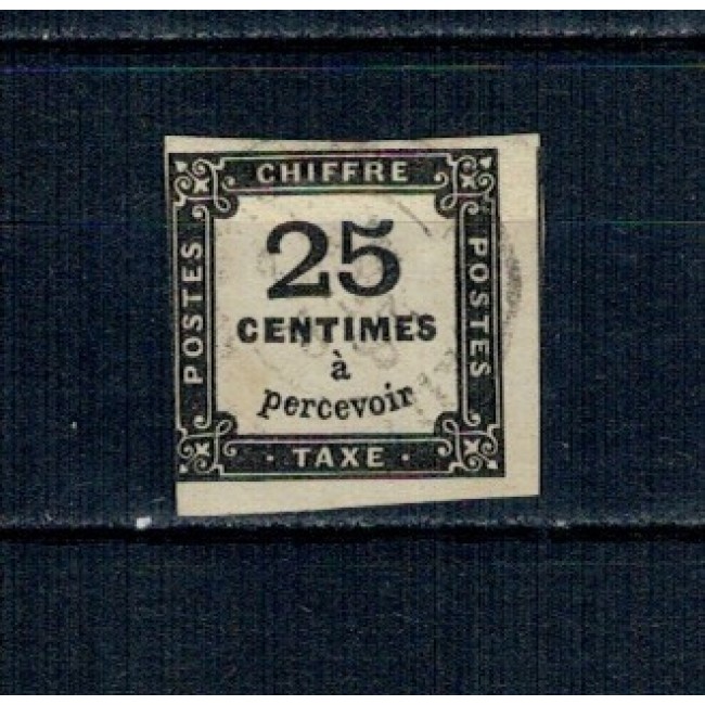 Franta 1871 - Porto, 25c, stampilat