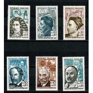 Franta 1962 - Personalități, serie neuzata