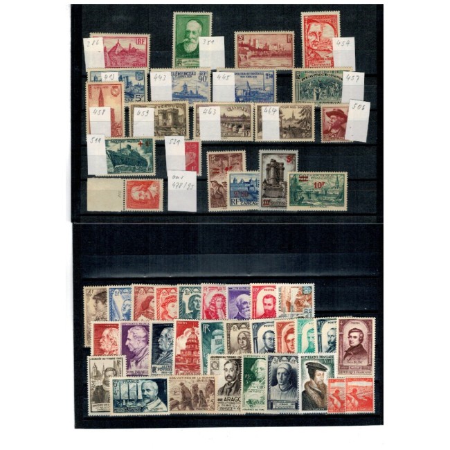 Franta - Lot timbre neuzate