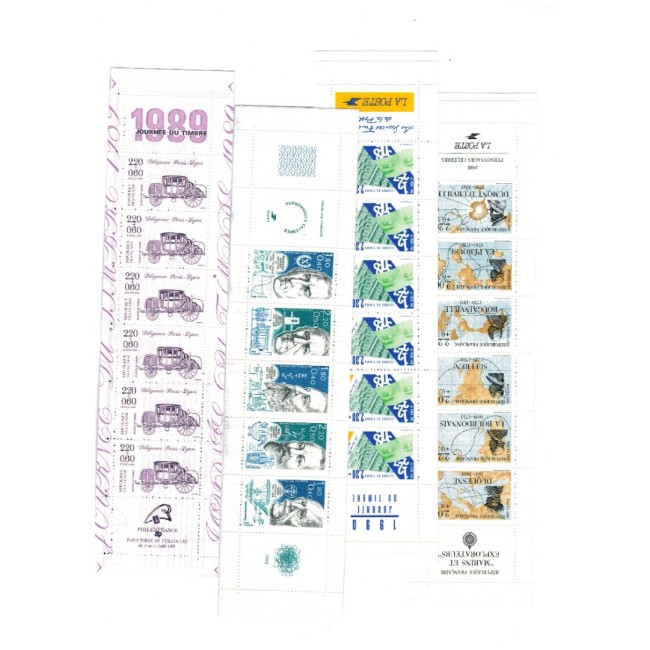 Franta 1984-1993 - Lot 15 carnete filatelice neuzate