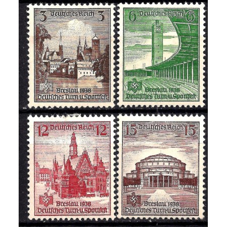 Deutsches Reich 1938 - Festival sportiv Wroclaw, serie neuzata