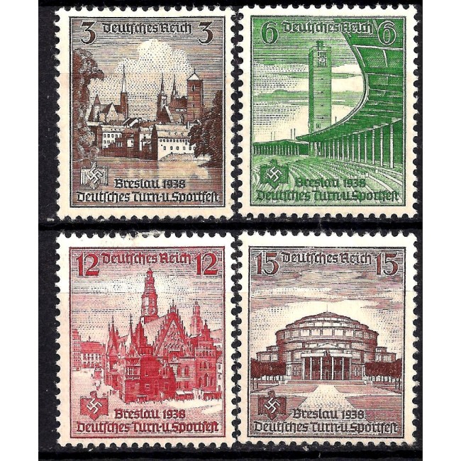 Deutsches Reich 1938 - Festival sportiv Wroclaw, serie neuzata