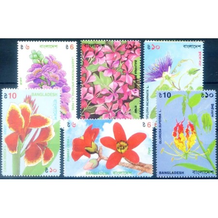 Bangladesh 1995 - Flori, flora, orhidee, serie neuzata