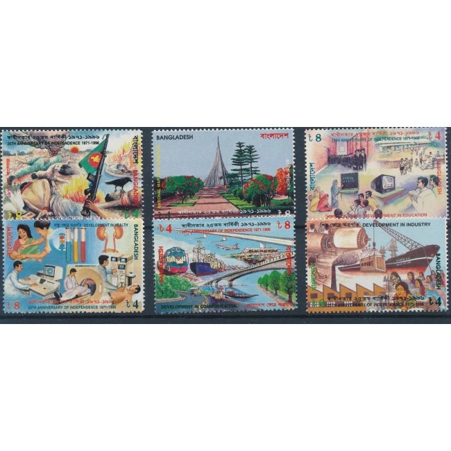 Bangladesh 1996 - Independenta, industria, vederi, serie neuzata