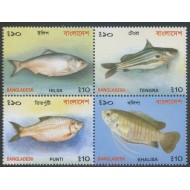 Bangladesh 2001 - Pești, fauna, serie neuzata