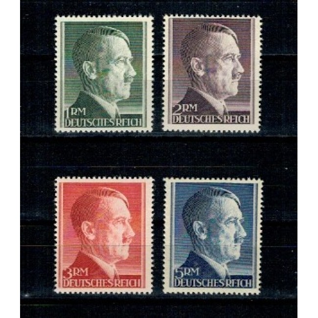 Deutsches Reich 1942 - Uzuale Hitler, valori mari, serie neuzata