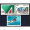 Italia 1971 - Alitalia, aviație, avioane, serie neuzata