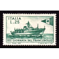 Italia 1971 - Ziua mărcii poștale, vapor, neuzat