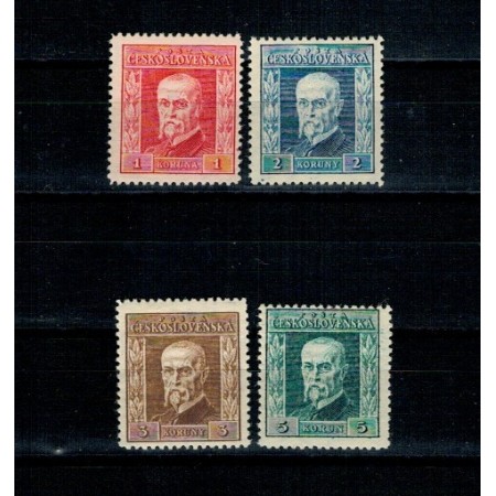 Cehoslovacia 1925 - Președintele Masaryk, uzuale, personalități, serie neuzata