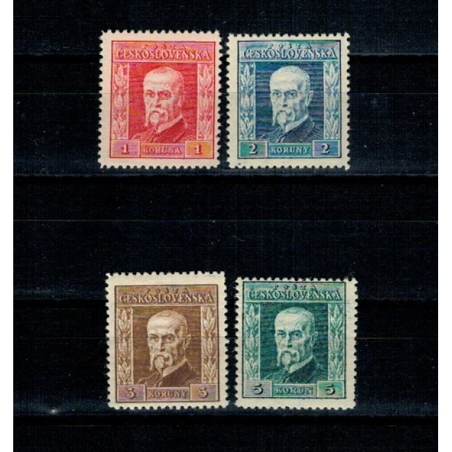 Cehoslovacia 1925 - Președintele Masaryk, uzuale, personalități, serie neuzata
