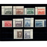 Cehoslovacia 1928 - Aniversarea Republicii, vederi, serie nestampilata cu sarniere