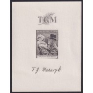 Cehoslovacia 1938 - Presedintele Masaryk, colita neuzata