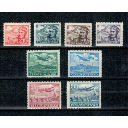 Cehoslovacia 1946 - Posta aeriana, avioane, serie neuzata