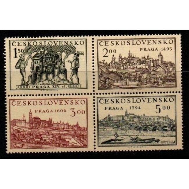 Cehoslovacia 1950 - Expo Praga, serie neuzata