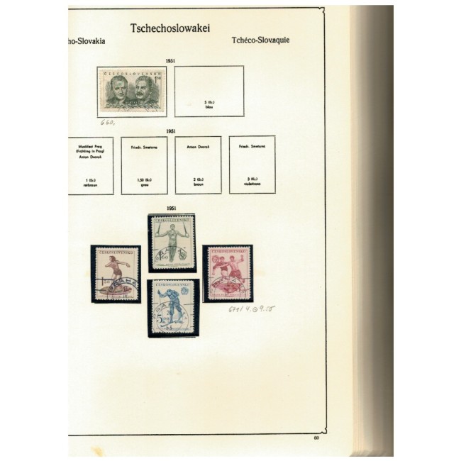 Cehoslovacia 1920-1963 - Colecție timbre stampilate, incomplet