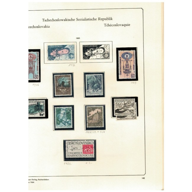 Cehoslovacia 1920-1963 - Colecție timbre stampilate, incomplet
