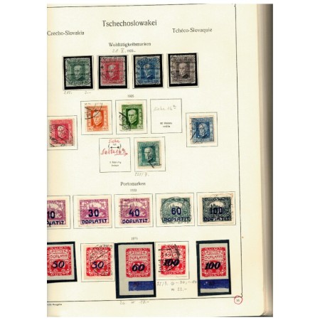 Cehoslovacia 1920-1963 - Colecție timbre stampilate, incomplet