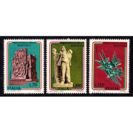Italia 1975 - Rezistenta, monumente, serie neuzata