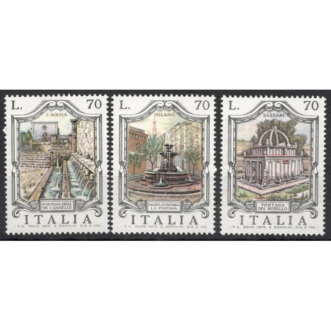 Italia 1975 - Fântâni, serie neuzata
