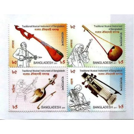 Bangladesh 2011 - Instrumente muzicale, serie neuzata
