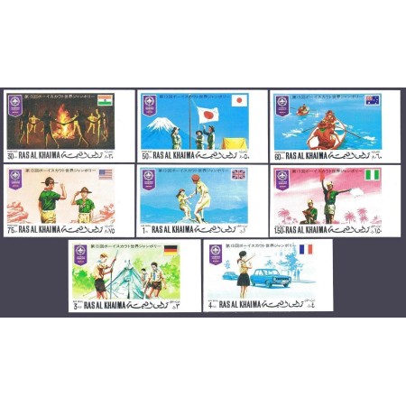 Ras al Khaima 1971 - Cercetași, Jamboree, serie nedantelata neuzata