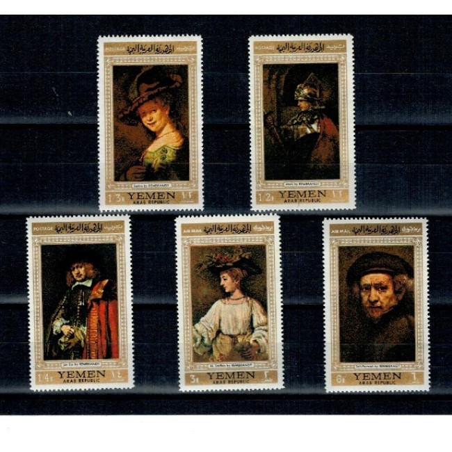 Yemen Nord 1968 - Picturi, arta, Rembrandt, serie neuzata
