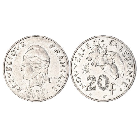 New Caledonia 2002 - 20 francs, UNC New Caledonia 2002 - 20 francs, UNC