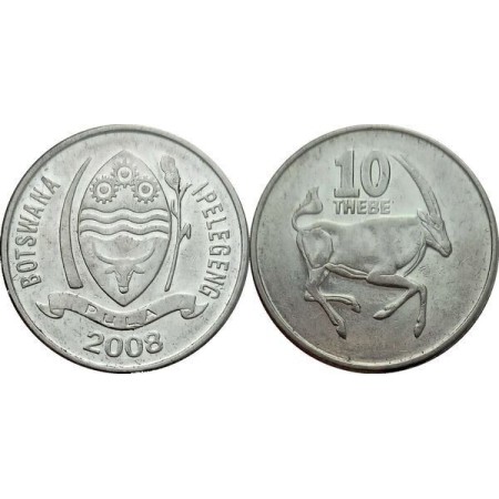 Botswana 2008 - 10 thebe UNC Botswana 2008 - 10 thebe UNC