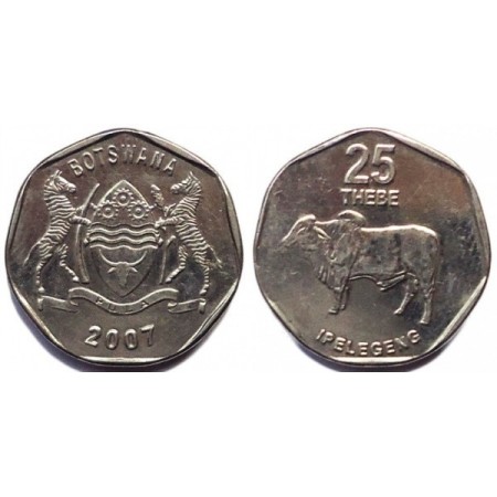 Botswana 2007 - 25 thebe UNC Botswana 2007 - 25 thebe UNC