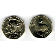 Botswana 2007 - 1 pula, zebra, UNC