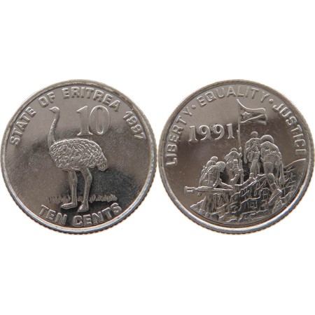 Eritrea 1997 - 10 cents, strut, UNC