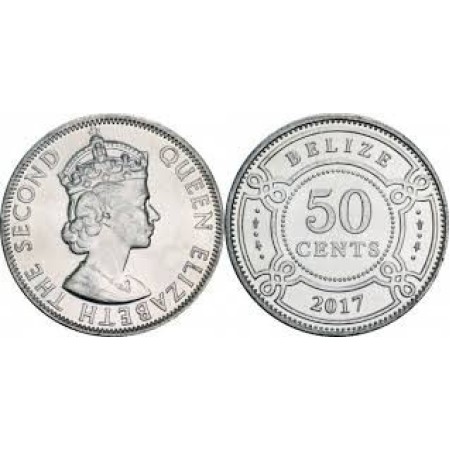 Belize 2017 - 50 cents UNC Belize 2017 - 50 cents UNC