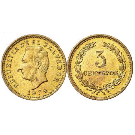 El Salvador 1974 - 3 centavos aUNC
