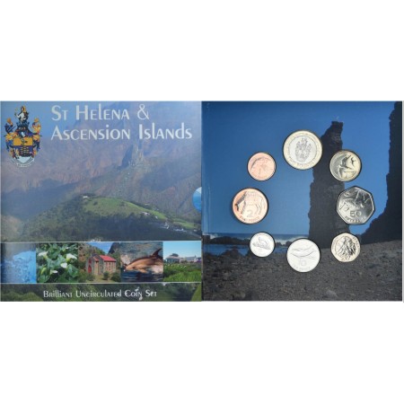 Saint Helena & Ascension 2003 - Set monede UNC in folder