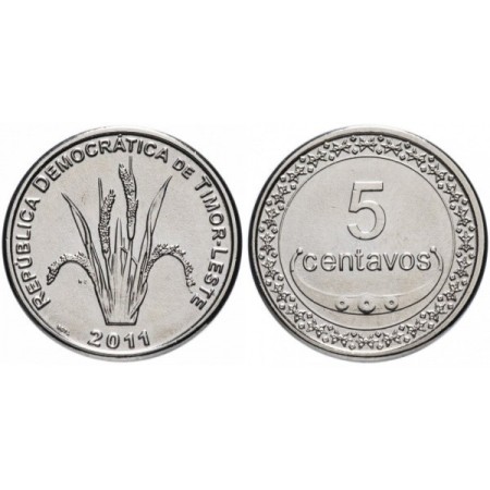 Timorul de Est 2011 - 5 centavos UNC