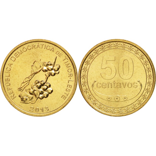 Timorul de Est 2013 - 50 centavos UNC Timorul de Est 2013 - 50 centavos UNC