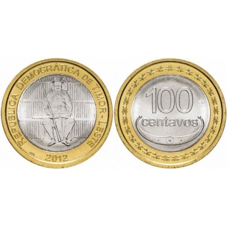Timorul de Est 2012 - 100 centavos, bimetal, UNC