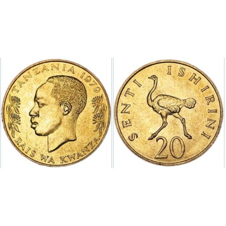 Tanzania 1979 - 20 senti UNC