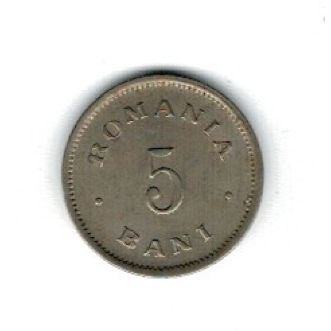 Romania 1900 - 5 bani, circulata Romania 1900 - 5 bani, circulata
