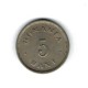 Romania 1900 - 5 bani, circulata Romania 1900 - 5 bani, circulata