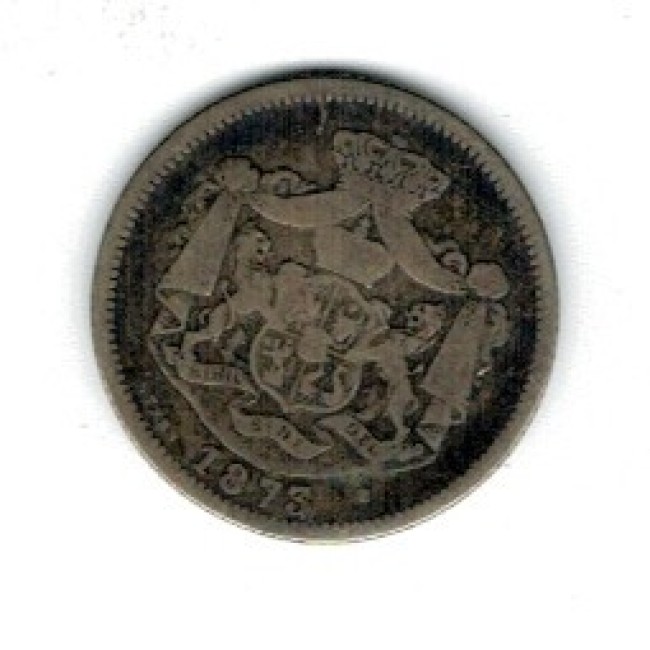Romania 1873 - 1 leu, argint, circulat Romania 1873 - 1 leu, argint, circulat