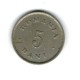 Romania 1900 - 5 bani, circulata
