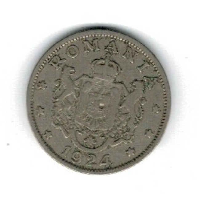 Romania 1924 - 2 lei, Poissy, circulata