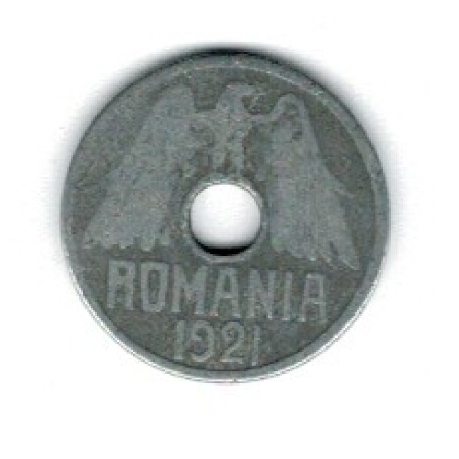 Romania 1921 - 50 bani, circulata Romania 1921 - 50 bani, circulata