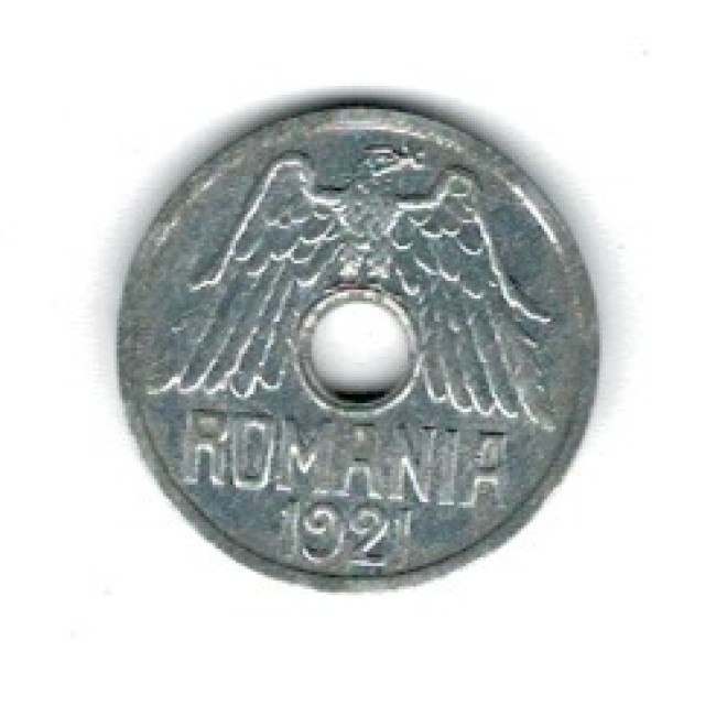 Romania 1921 - 50 bani, aproape necirculata