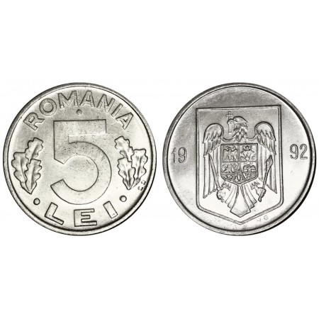 Romania 1992 - 5 lei UNC