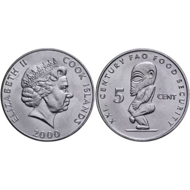 Cook Islands 2000 - 5 cent, FAO, UNC