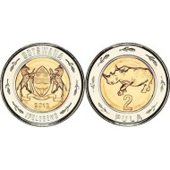 Botswana 2013 - 2 pula, rinocer, UNC