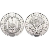 Djibouti 1991 - 5 francs UNC
