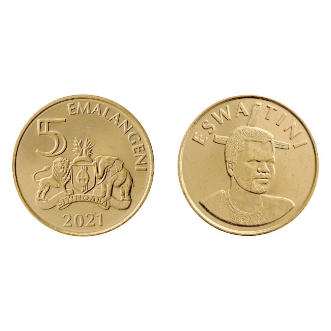 Eswatini 2021 - 5 emalangeni UNC Eswatini 2021 - 5 emalangeni UNC
